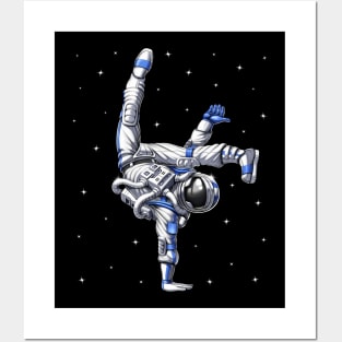 Astronaut Capoeira Dancer Posters and Art